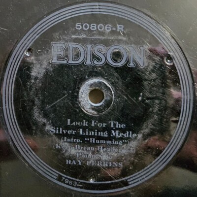 78 RPM 10'': Edison 50806 Ray Perkins - Look For The Silver Lining / Make Believe