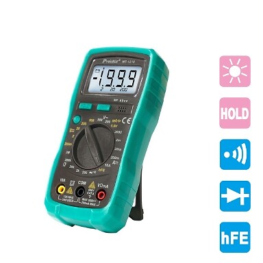Multimetro Digitale Compatto Mt-1210 - 3 1/2 PROSKIT 49P01185