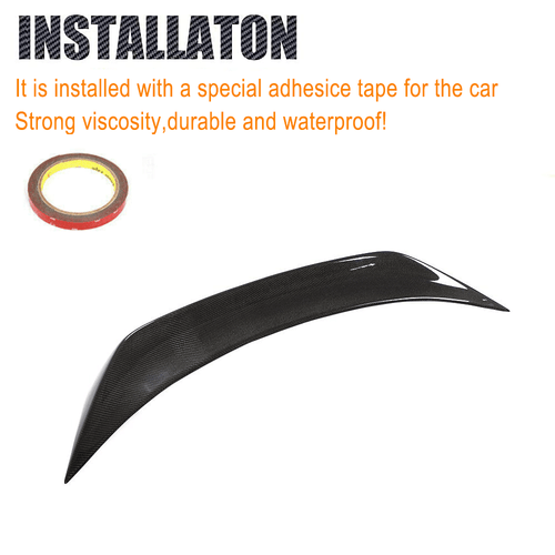 REAL CARBON Rear Lip Trunk Boot Spoiler Wing Fit For Prosche Panamera 2010-2013 - Picture 8 of 10