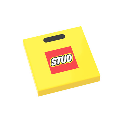 Classic Large 'Stud' Shopping Bag - Custom Printed - (2x2) - Brick City - MOC