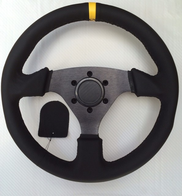 Genuine Leather Drift Rally Steering Wheel Fit OMP MOMO SPARCO Boss