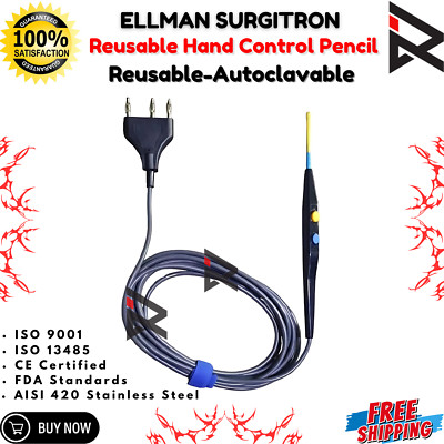Ellman Surgitron two Button Reusable Fingerswitch Handpiece for EMC Surgitron CE