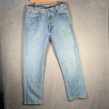 Levi's 505 Men's Jeans 34x30 Actual USA Made Vintage Straight Light Wash