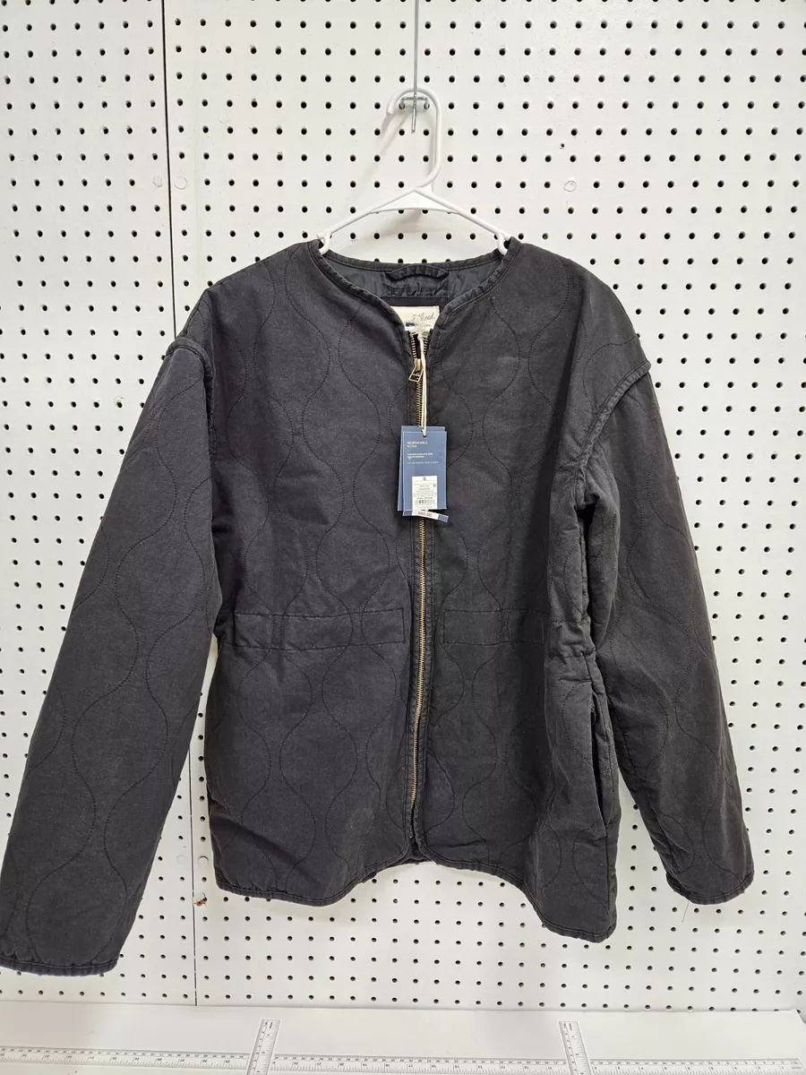 Universal Thread Women s Cotton Twill Jacket Size S Black
