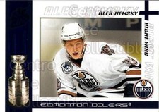 2003-04 Pacific Quest for the Cup Blue #42 Ales Hemsky