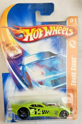 2008 Hot Wheels Track Stars #101 Green Nitro Doorslammer w/Black FTE  1012B