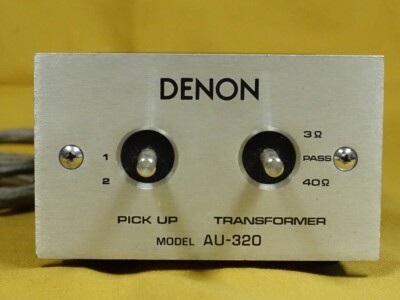 DENON AU-320 MCトランスフォーマー Denon AU-320 Step Up Transformer Mc Phono Cartridge Silver