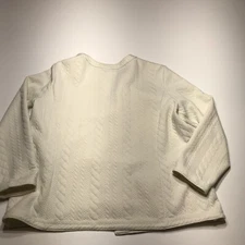 Jones Studio Separates Cardigan Top Womens Size 1X Faux Cable Knit Open Front