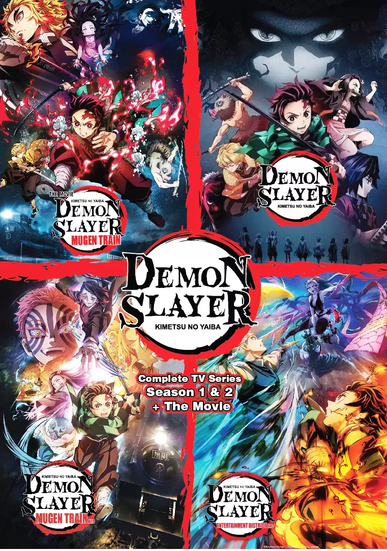 DVD Anime Demon Slayer: Kimetsu No Yaiba Season 1+2 (1-37) +2