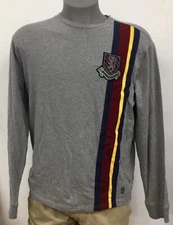 Daniel Cremieux Men's Grey Heather Logo Crest L/S Crew Neck NWT 59.90 Choose Sz