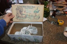 Vintage 1954 Mother Goose Children's Shoe Nursery Rhyme Box toddle shoes