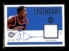 2017-18 Panini Encased Joe Dumars Legendary Swatch Game Used Jersey Auto /49