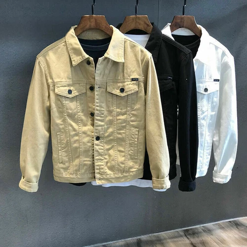 Herren Denim Jeansjacke Tops Premium Baumwolle Geknöpft Slim Mantel Sweatjacke - Bild 18 von 18