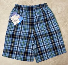 GUM BALLS MIX AND MATCH BOYS 4T BLUE PLAID SHORTS NOS NEW WITH TAGS NEVER WORN