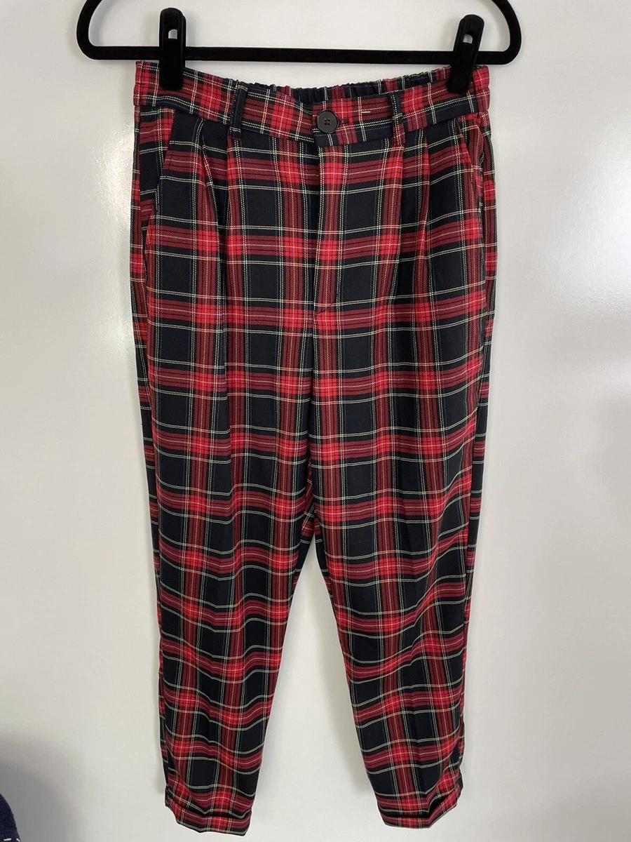 Bershka tartan sales pants