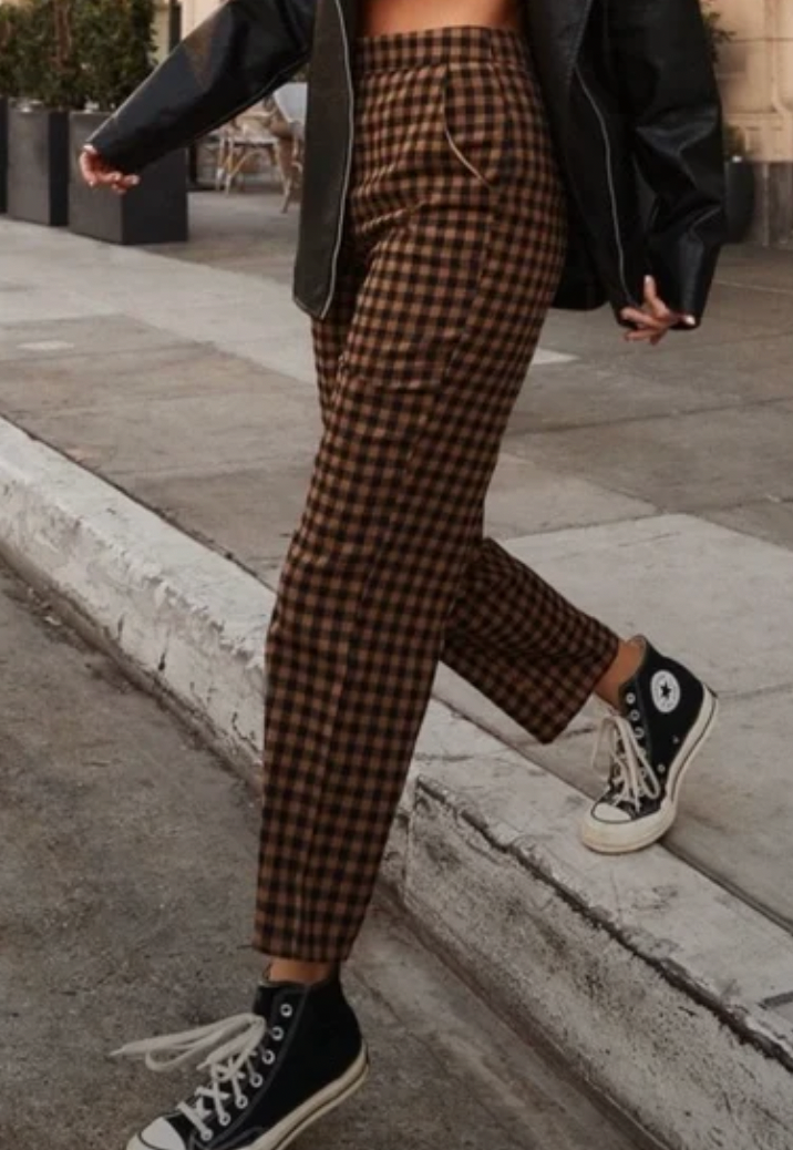 12th Tribe x The Salty Blonde Bishop Checkered Pants Womens Small