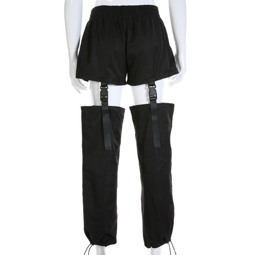 Punk Detachable Buckle Trousers 