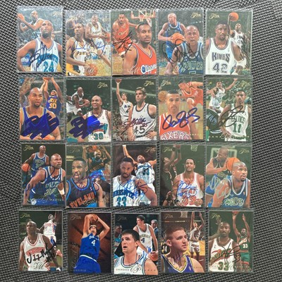 1995-96 FLAIR autograph signed auto basketball PICK/CHOOSE ALONZO MOURNING +more