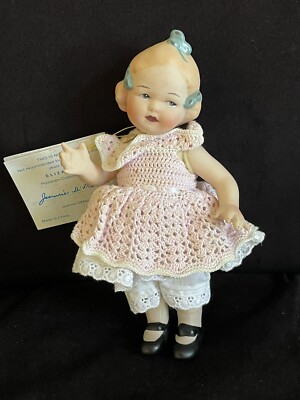Jeannie DiMauro Porcelain Elizabeth Doll Limited Edition Signed Numbered 7 1/2''
