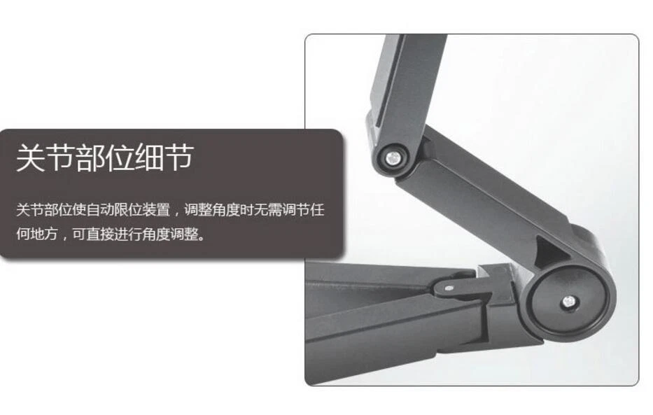 Folding Adjustable Desk Holder Mount Stand For iPhone Galaxy Tablet iPad Air 2 I - Image 2 of 4