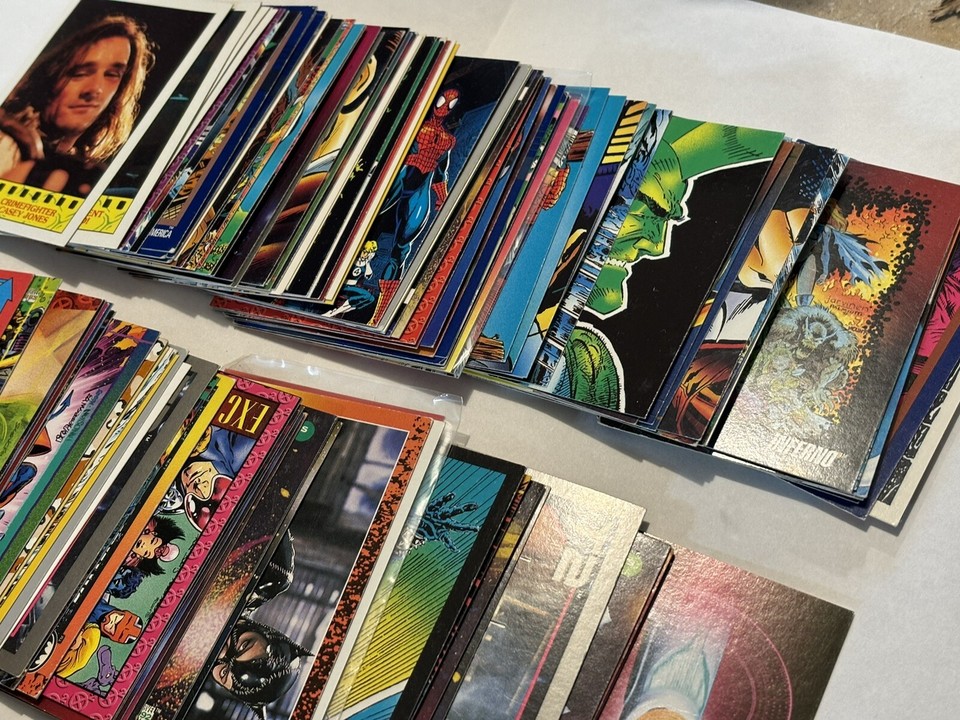 Trading Card Resale Lot, Nearly 200 Cards, Marvel, DC, TMNT, Power