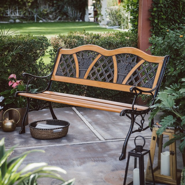 Innova Chippendale Cast Garden Patio Park Bench C612 03 For Sale