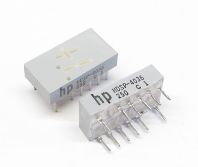 5 Stück HDSP-4036 7-Segment-Display 7,6mm yellow ±1, Hewlett-Packard