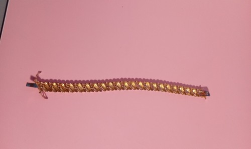 VINTAGE STERLING SILVER SARAH COVENTRY BRACELET TENNIS BRACELET SILVER&GOLD Jc1 - Picture 11 of 16