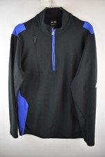 Adidas Pullover schwarz Gr. M Herren Half Zip Pulli Climalite Freizeit Outdoor