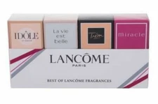 Lancome Tresor, Idole, La Vie Est Belle, Miracle 4 Pieces Mini Set Women Nib