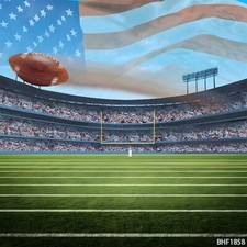 10'x10'Computer-painted Football Field Sports Scenic background backdrop BHF1858