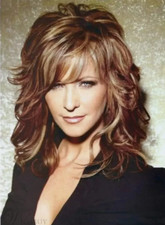 Fashion Long Layered Wavy Mixed Red Synthetic Hair Capless Wigs 14 Inches Women