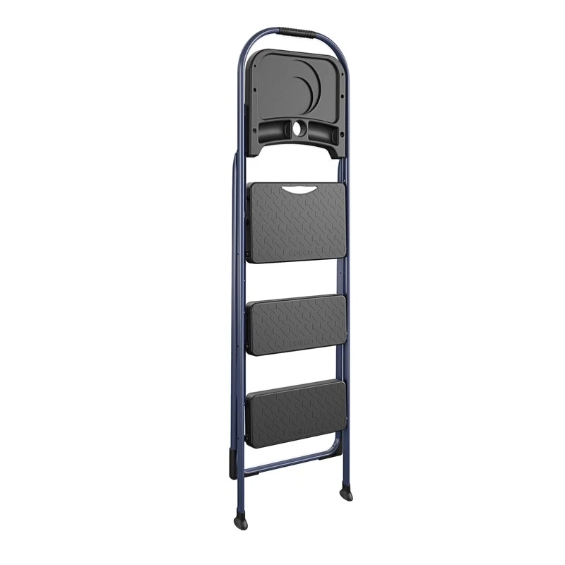 COSCO 3 Step BIG Step Step Stool with Tray in Navy eBay