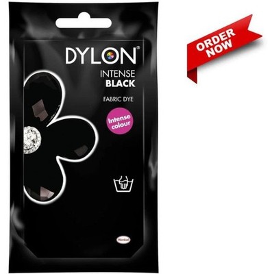DYLON INTENSE BLACK HAND DYE STOFF KLEIDUNG FÄRBEN 50g