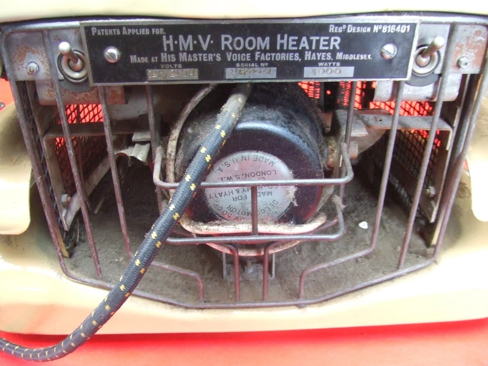 Ancien chauffage de chambre ruche HMV émail art déco 1930 par Christian Barman rare - Photo 4/4