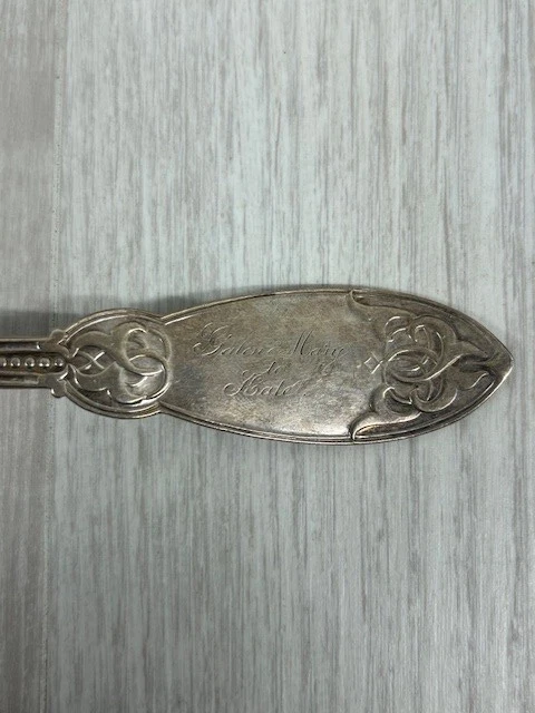 Antique Tiffany Sterling Silver Oriental Casserole Spoon Polhamus Engraved - Image 3 of 4
