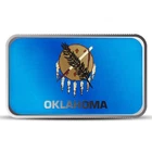 1 oz Oklahoma State Flag Silver Bar (Colored)