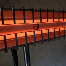 Foco de cuarzo de pie, AEG tipo TST, horizontal/diagonal/vertical, calefacción, 1.500 W