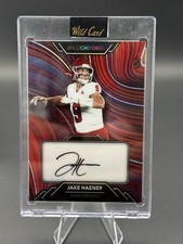 Jake Haener Auto /5 Wild Card WildChrome RC Rookie SSP Saints QB Autograph. rookie card picture