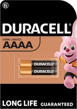 Duracell Specialty Alkaline AAAA Battery 1,5V, pack of 2 (LR8D425), Designed for