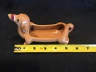 WELLER POTTERY Small DACHSHUND WEINER DOG FIGURINE PLANTER  5 1/2” Long,1930's