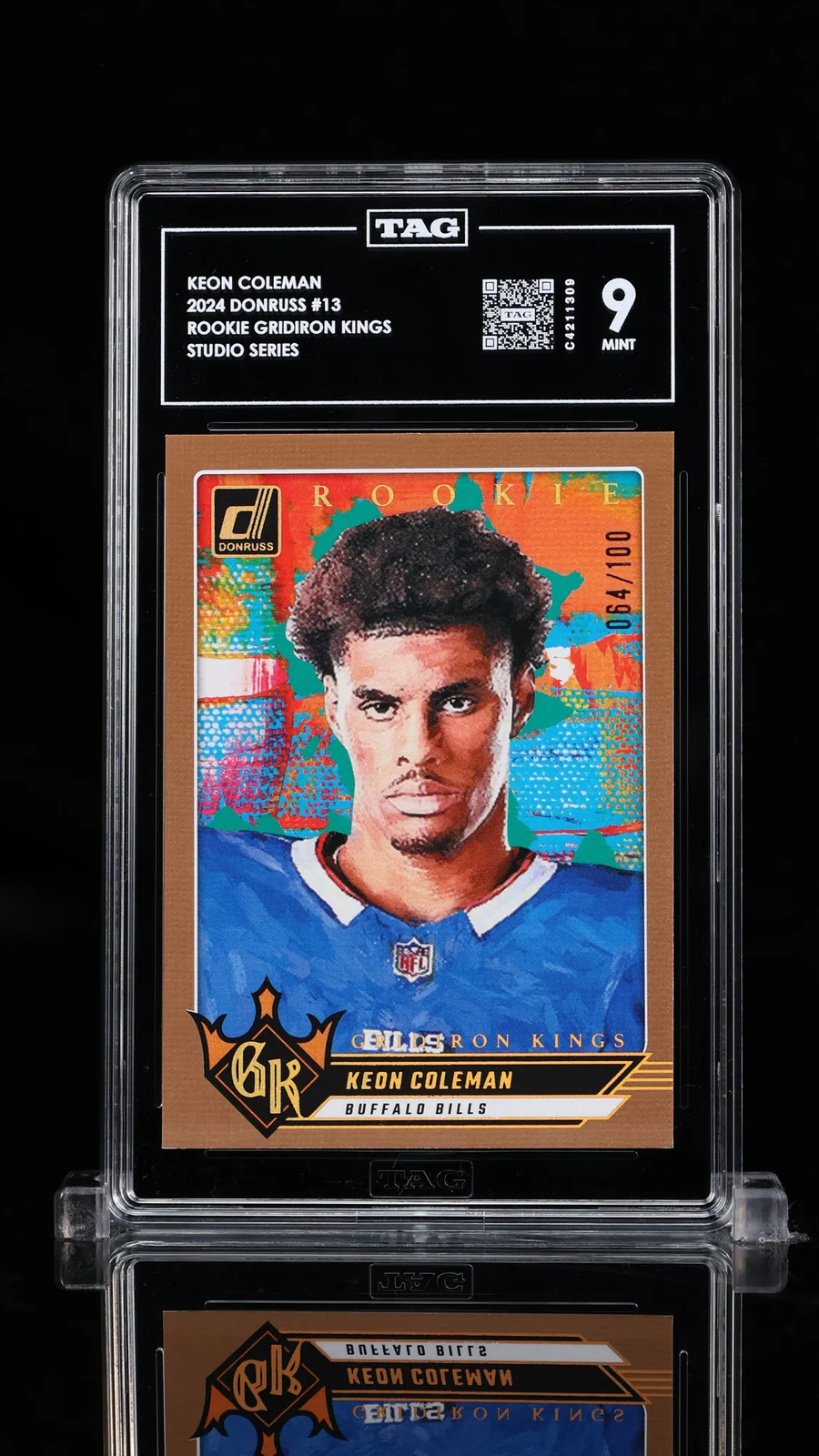 2024 Donruss Rookie Gridiron Kings Keon Coleman #13 Studio Series Rookie /100