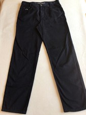 Harlem Walker Herren Hose Stoff dunkelblau Gr. 34/32