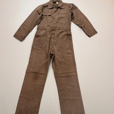 Vintage Men's Rugged Size 40 Len 32 Coveralls in Gray. Zipper and Buttons