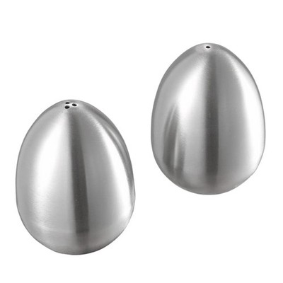 2 Stück Edelstahl Pfefferstreuer Eiform Salzstreuer Set Küche3848