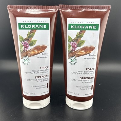 Lot X 2 Klorane Strengthening Conditioner w/Quinine& B Vitamin For Thinning Hair