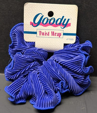 Vintage 1993 Goody Purple Pleated Satiny Twist Wrap Scrunchie 71005 New