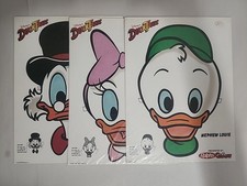 1987 Duck Tales Paper Masks Ralphs Walt Disney Company Louie Webby Scrooge