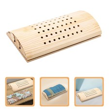Lumbar Pillow Moxibustion Cervical Pillow Household Wooden Pillow for Dorm Home