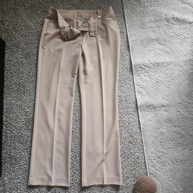 Womens ANNE KLEIN Size 10 Pants Cream/Beige